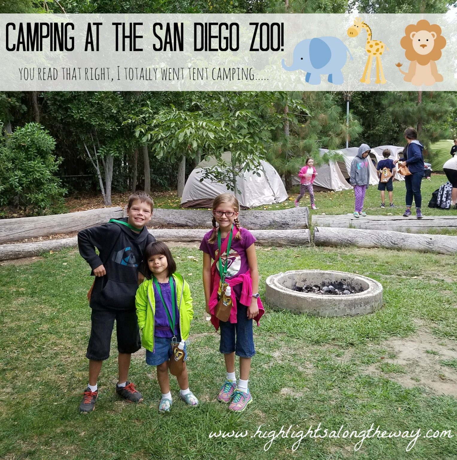 Camping options at the World Famous San Diego Zoo