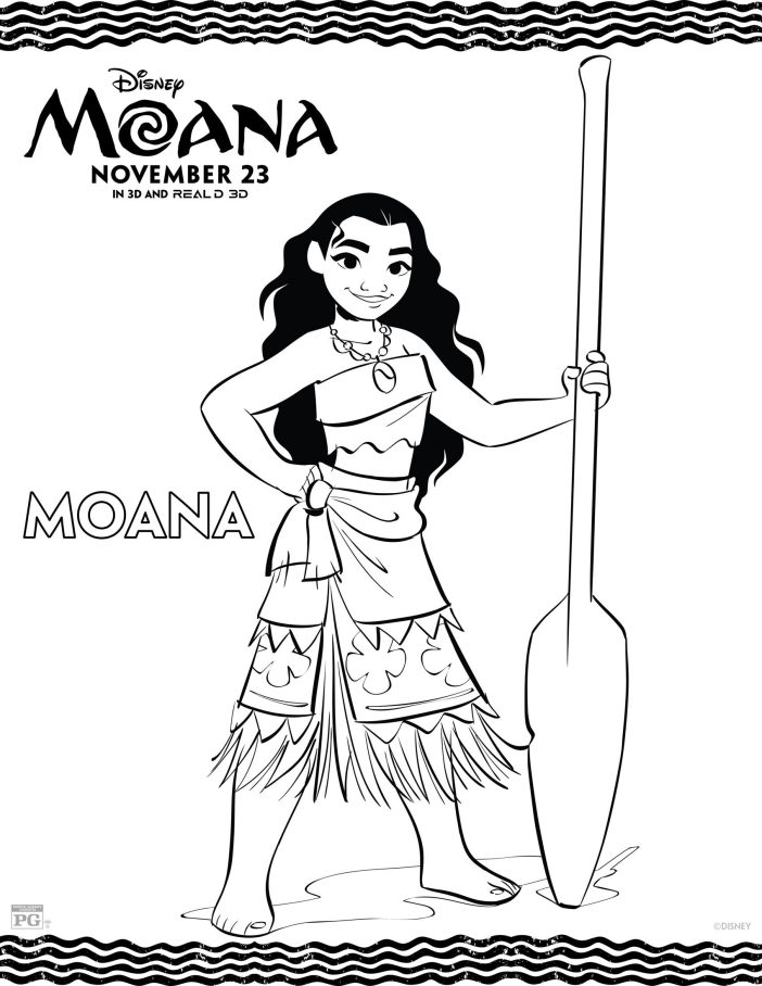 Disney Moana coloring pages