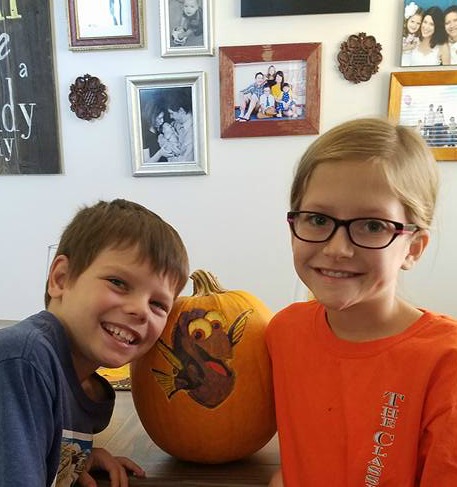 kids pumpkin picture