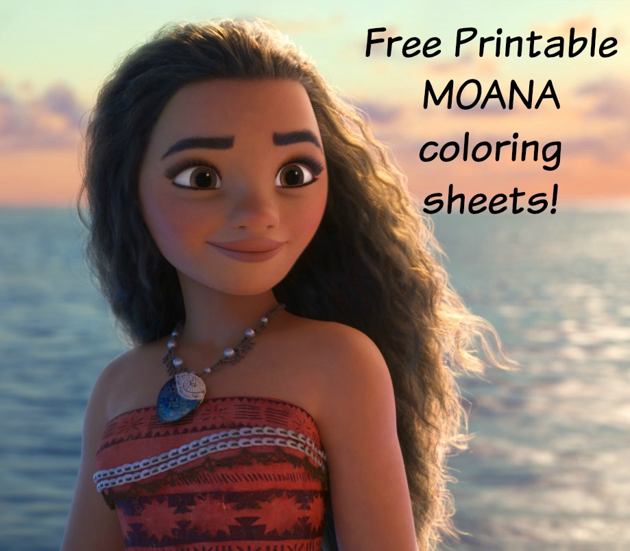 Moana Coloring pages and activity sheets for kids!