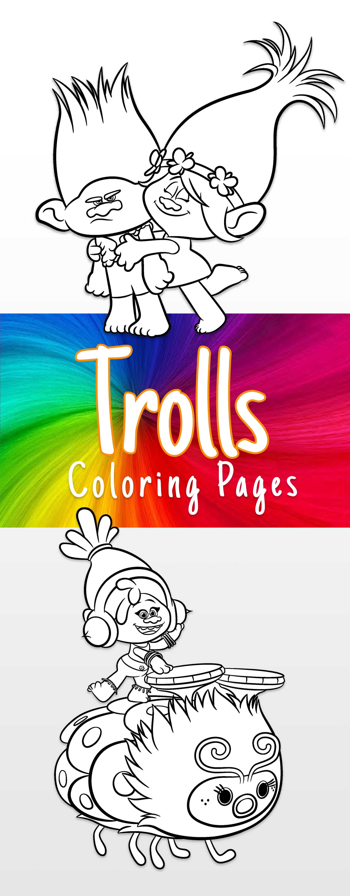 Big Bridget coloring page Trolls