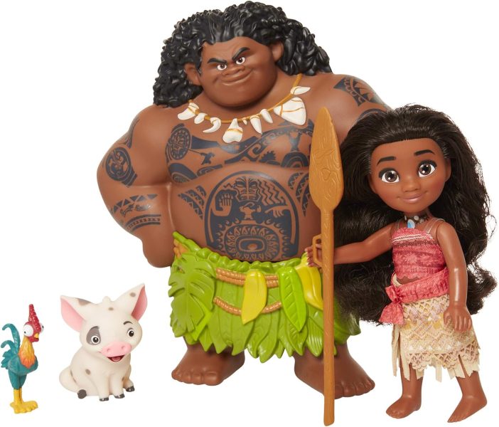 moana and maui doll set