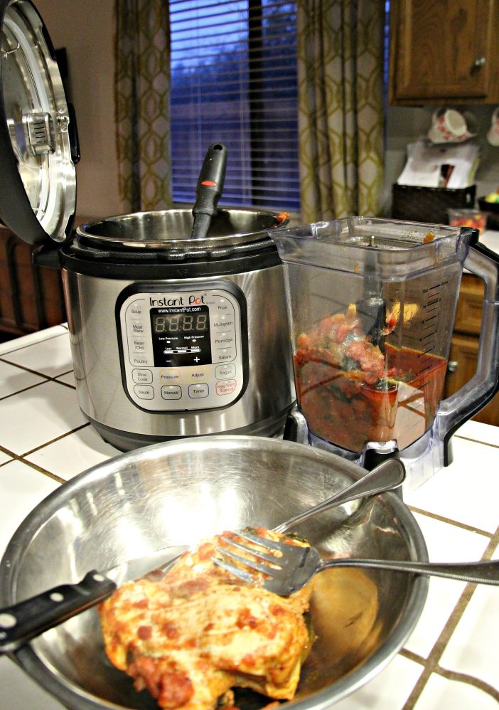 cooked instant pot chicken