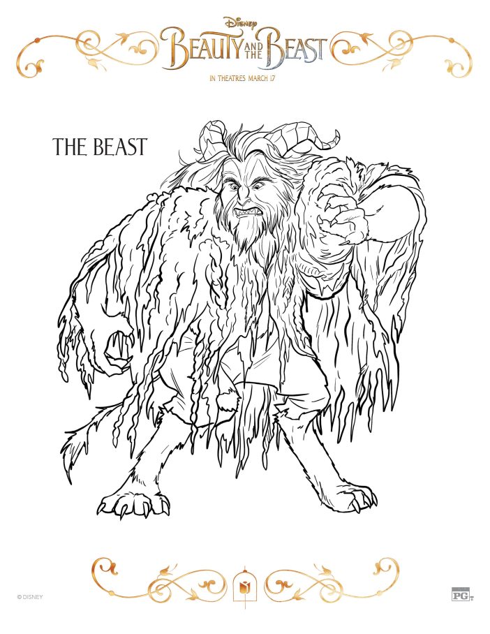 Beauty and the Beast printable