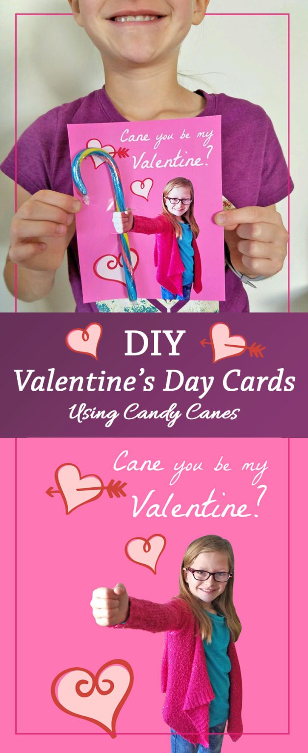 DIY Valentine's Day Cards with Candy Canes