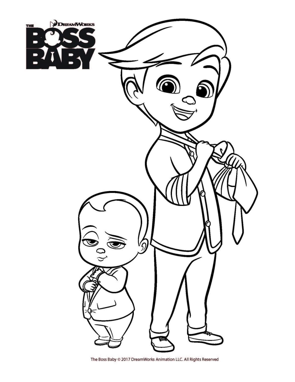 Boss Baby printables, Free coloring printables for The Boss Baby