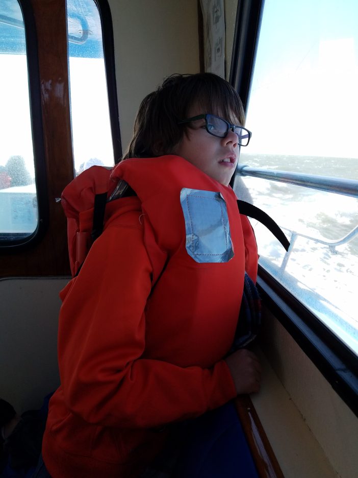 seasick kids on whale watching