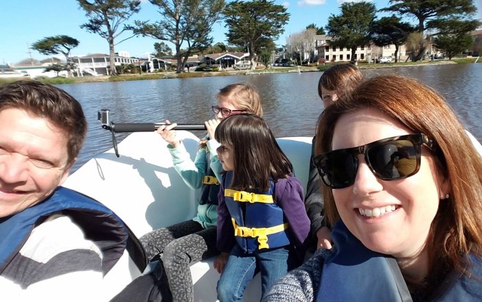 Swan boats in Monterey