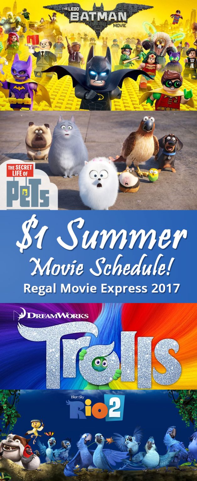 Regal Summer Movie 2023 schedule for the Summer!