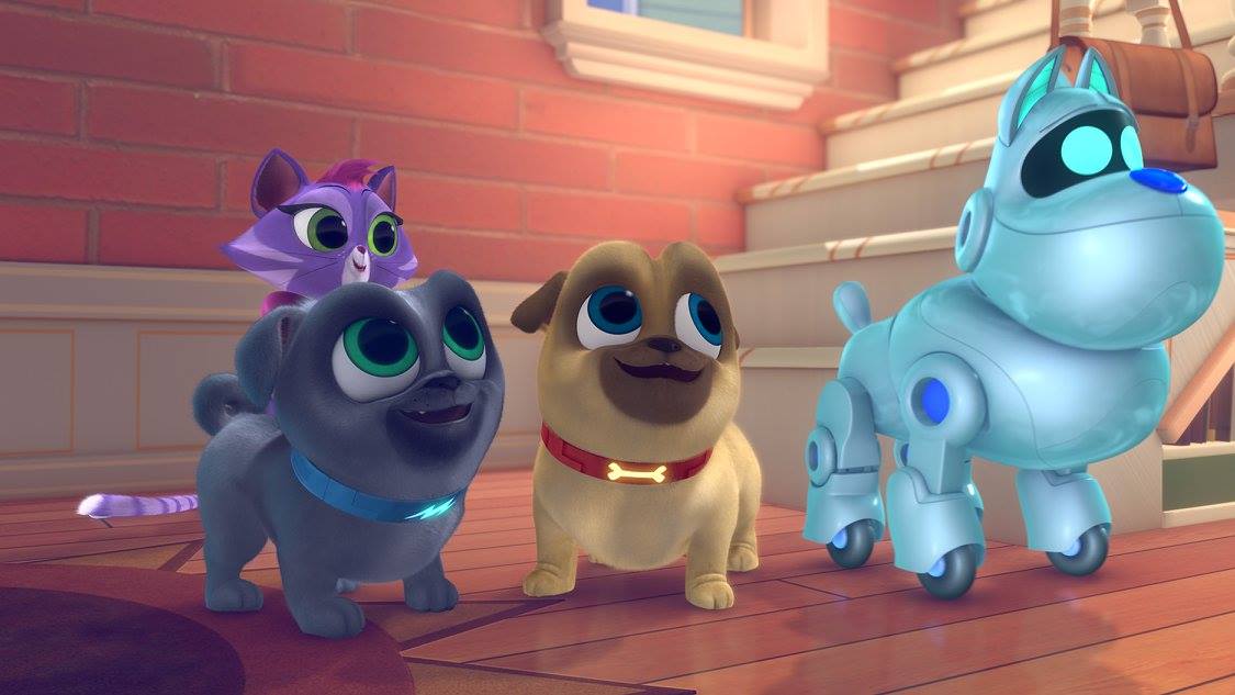 Puppy Dog Pals Rolly, Bingo, & Hissy on Disney Junior