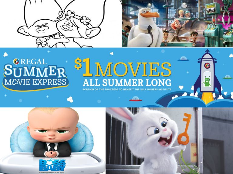 Regal Summer Movie 2023 schedule for the Summer!
