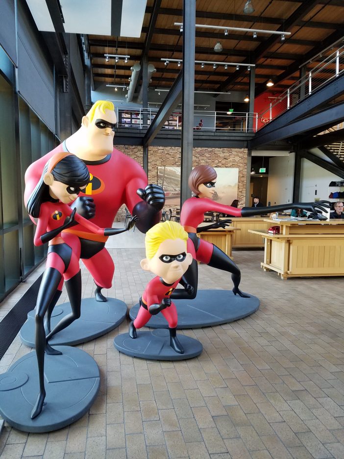 incredibles statues pixar