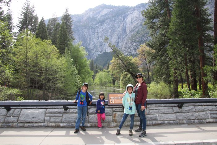 family in yosemite