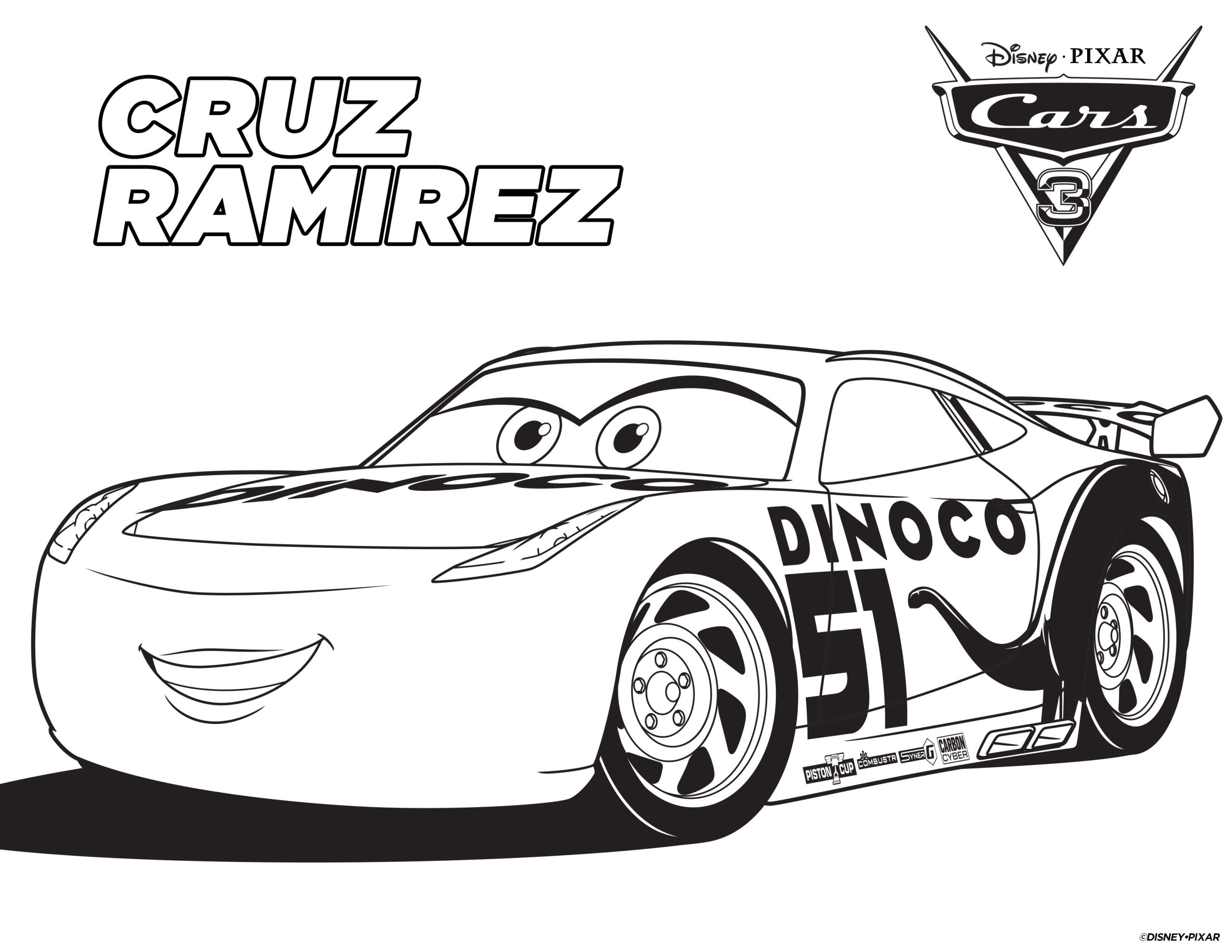 Cars 3 Coloring Pages free Printable Coloring Sheets For Cars 3
