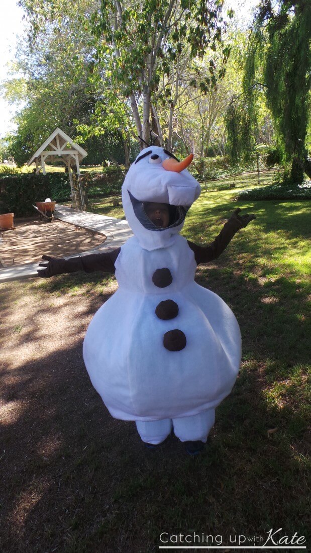 Our DIY Olaf Costume