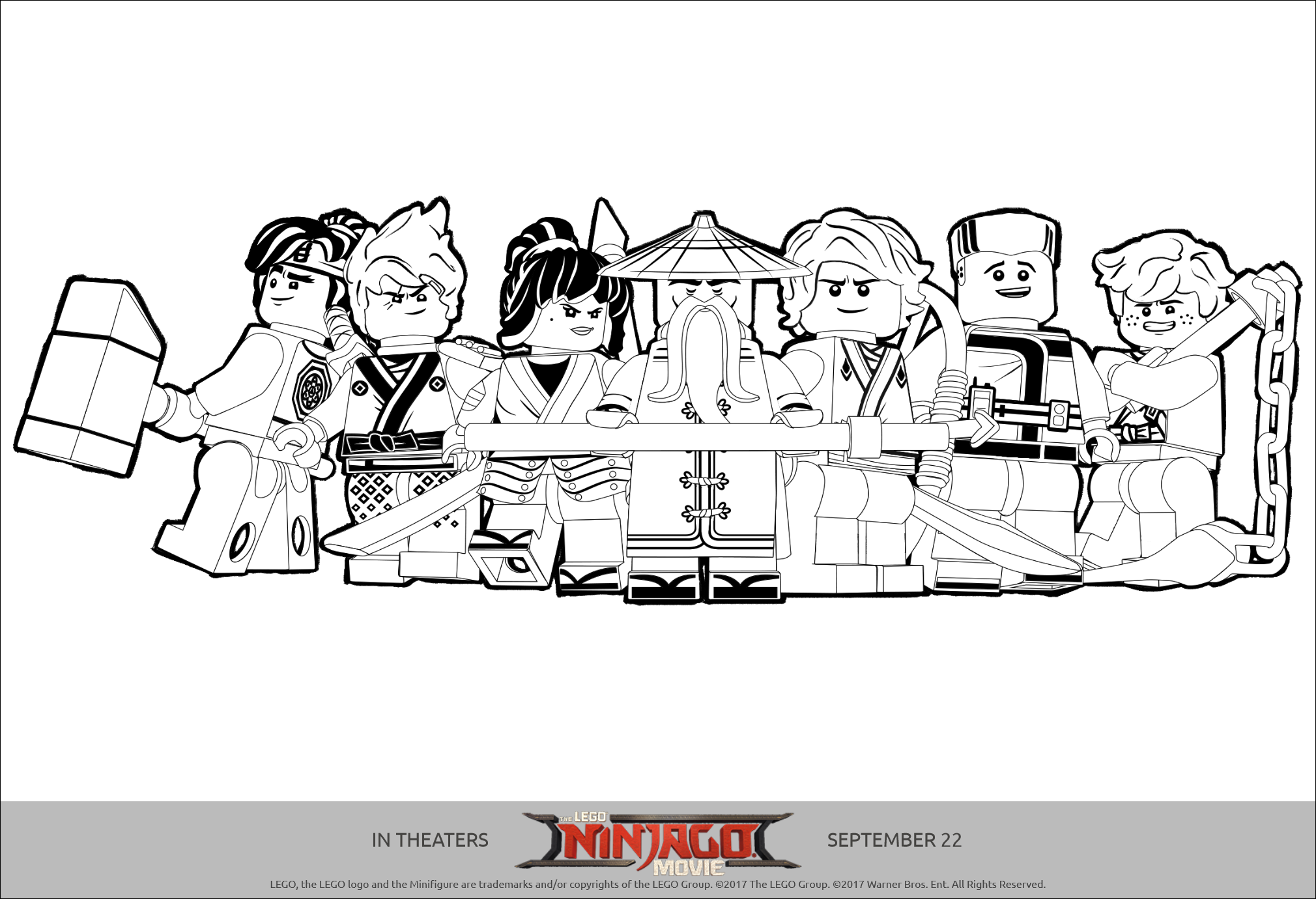 Lego Ninjago Mech Battle Coloring Pages