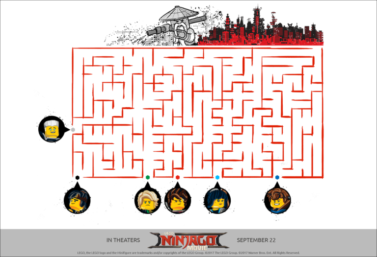 LEGO NINJAGO Printables, coloring pages and activity sheets!