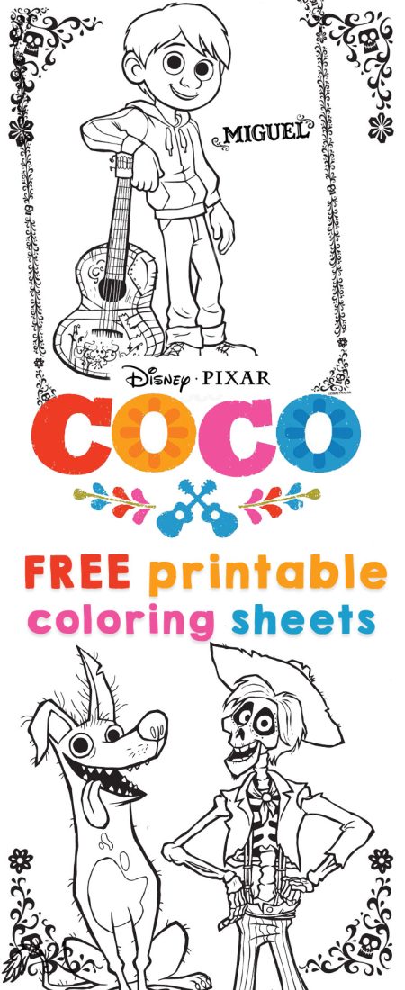 Coco Coloring Sheet