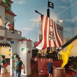 Pirate Ship in the lobby of the LEGOLAND hotel is California