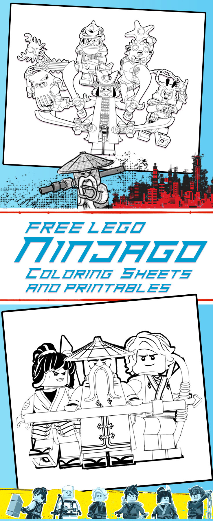 LEGO NINJAGO Printables, coloring pages and activity sheets!