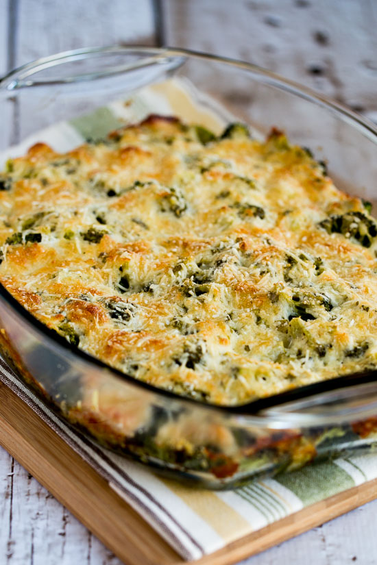 Broccoli Gratin with Swiss and Parmesan