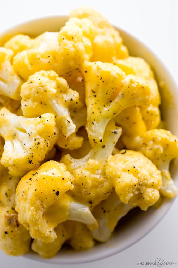 Low Carb Cauliflower Mac And Cheese Recipe With Keto Cheese Sauce