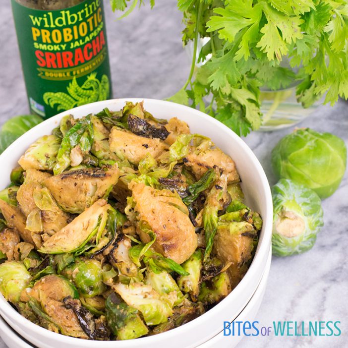 Simple Whole30 Spicy Sriracha Brussels Sprouts