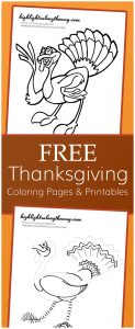 Thanksgiving coloring pages - printable cartoon turkeys!