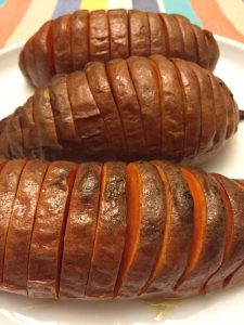 Hasselback (Accordion) Baked Sweet Potatoes Recipe (Paleo)