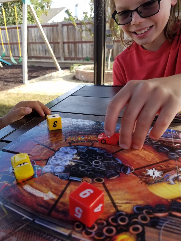 brother playing cars game