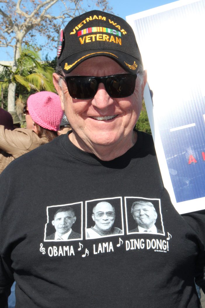Vietnam vet at womens march