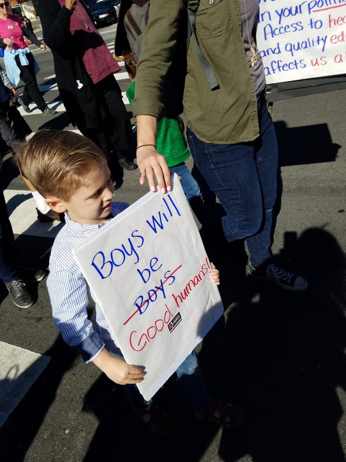 boys will be good humans sign