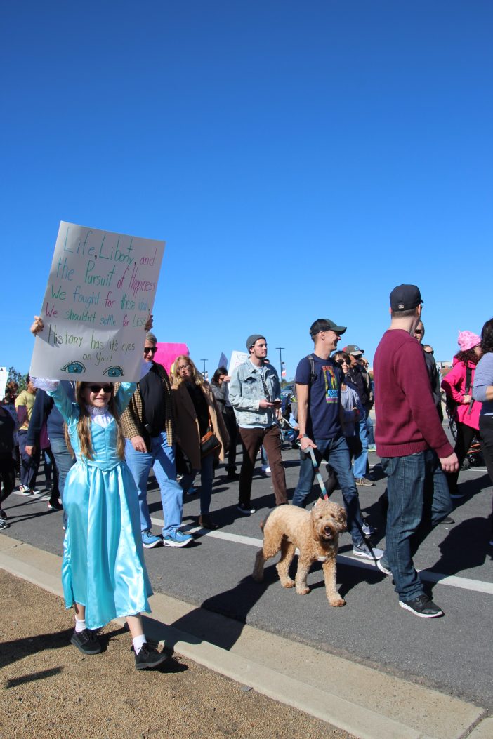 eliza hamilton at the womens march