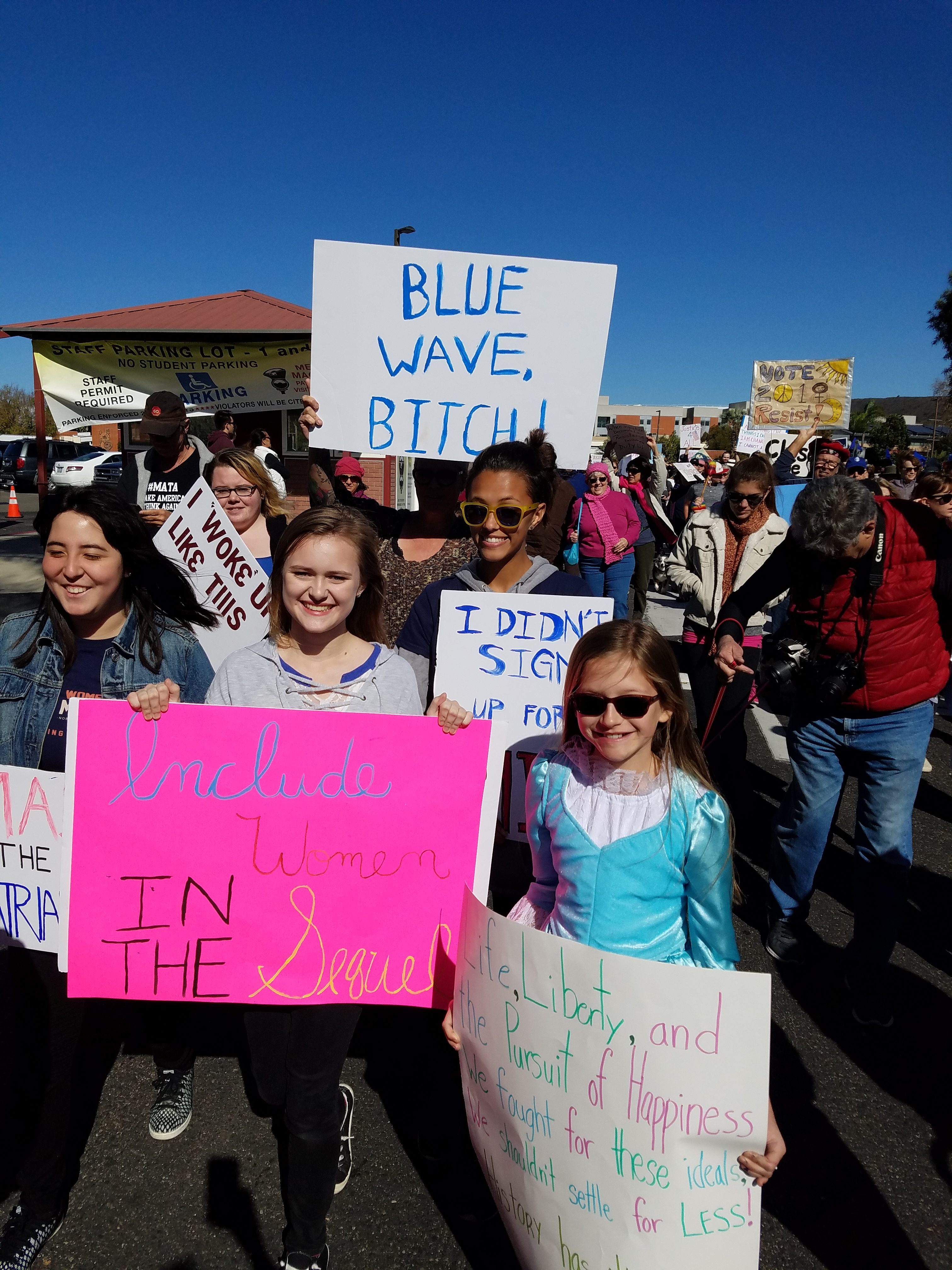 hamilton womens march signs