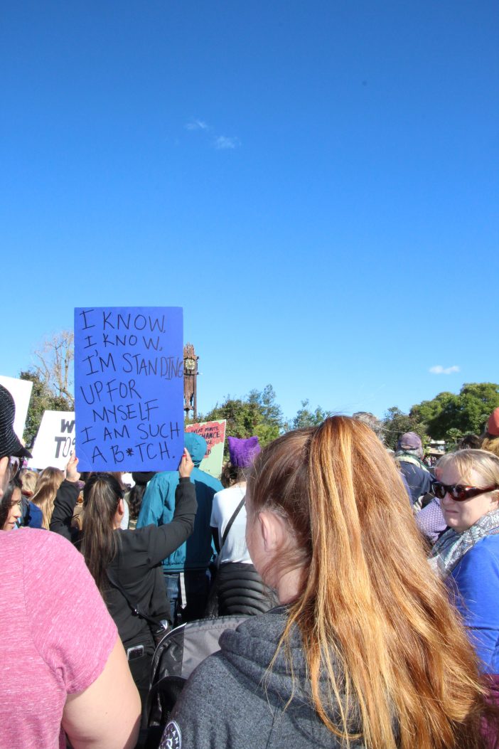 standing up for myself bitch sign