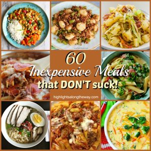Inexpensive Meals Collage Fb