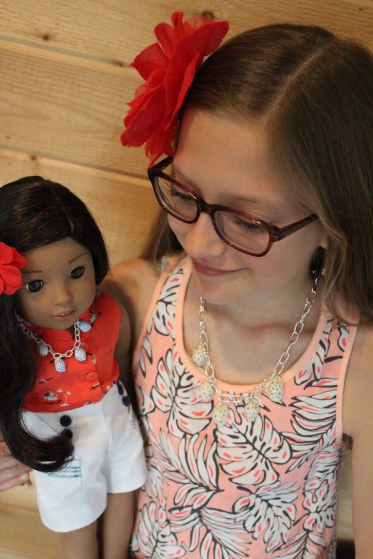 DIY Nanea Necklace easy craft inspired by American Girl Doll!