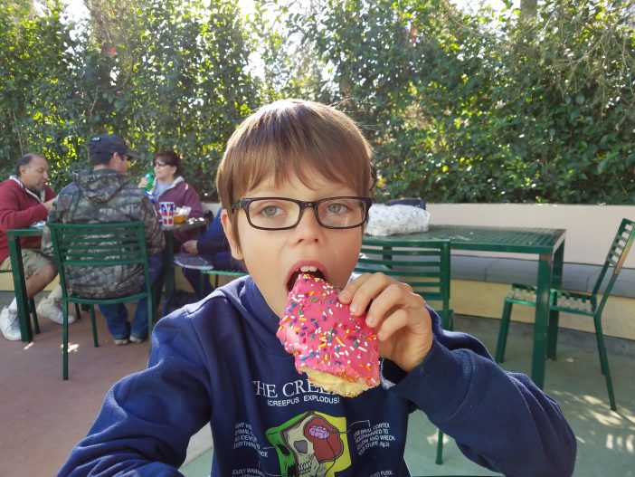 giant simpsons doughnut at universal