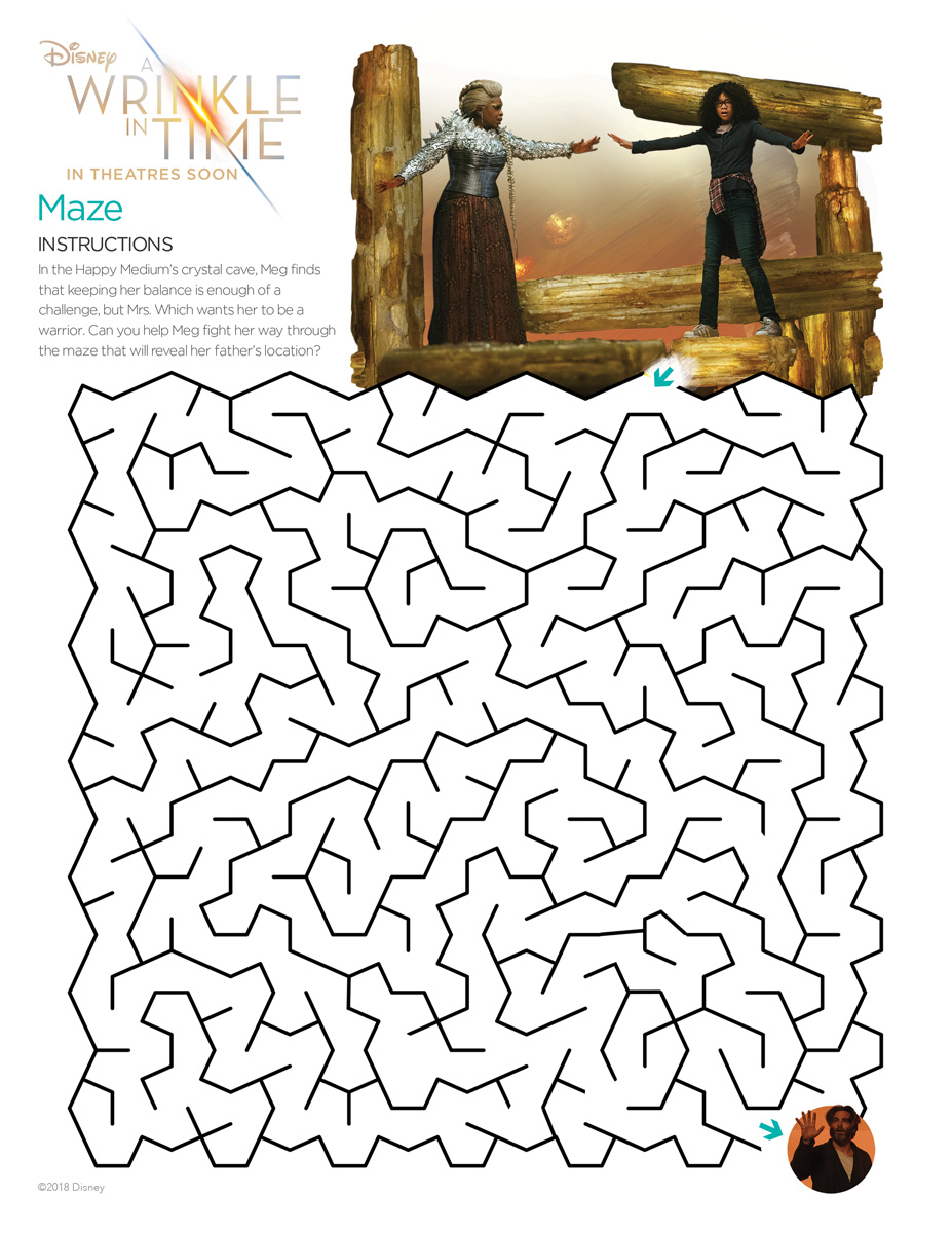 A Wrinkle in Time Maze