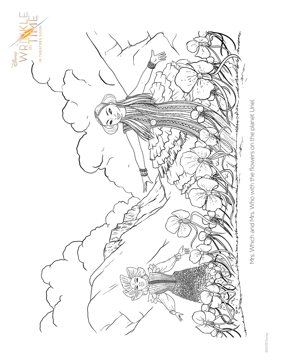 A Wrinkle in Time coloring printabe