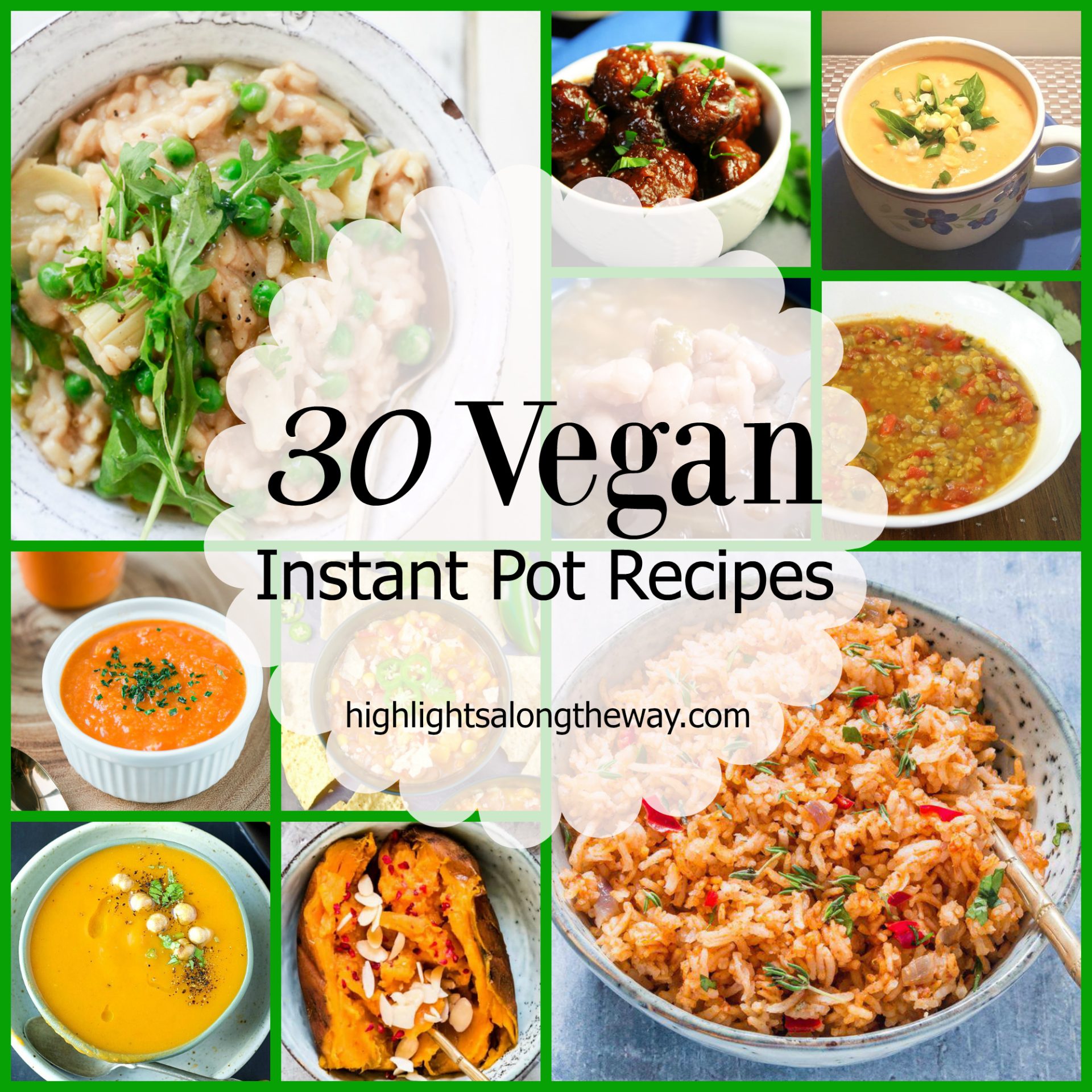 instant pot vegan recipe round up