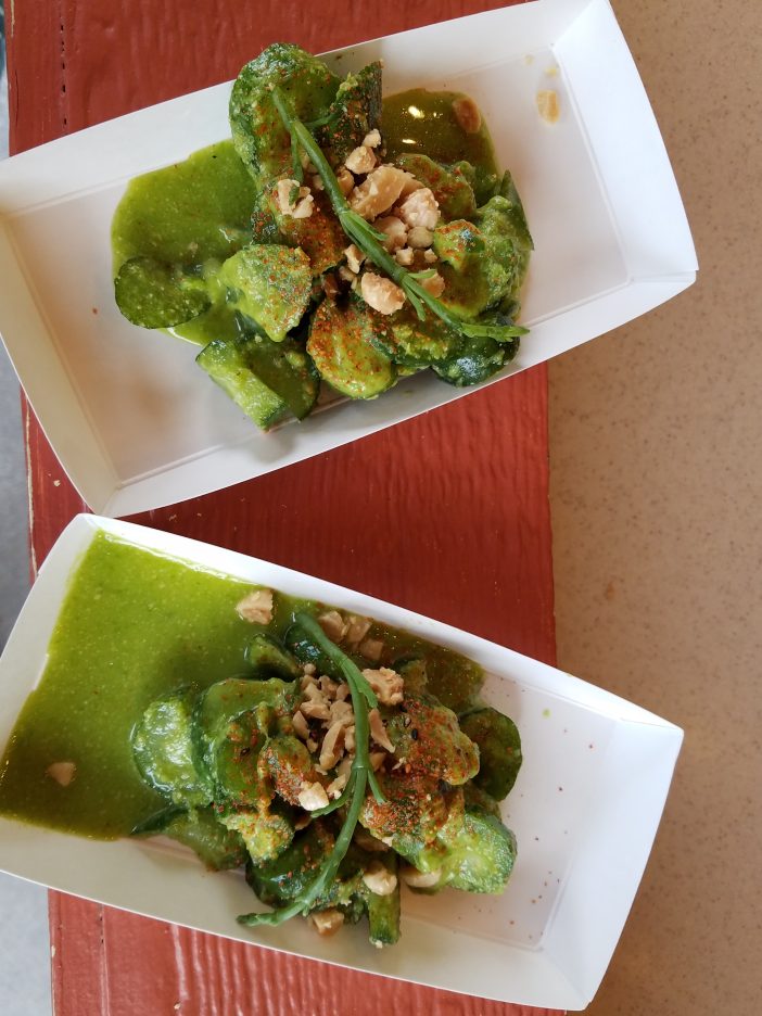 green cucumber salad at Disney California