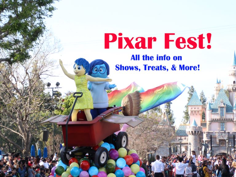 information on Pixar Fest at Disneyland