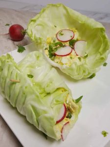 Pressure Cooker Low Carb Deviled Egg Salad Roll Ups