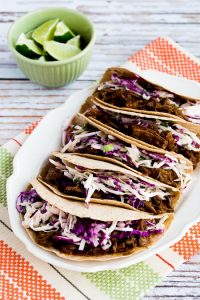 Pressure Cooker (or Slow Cooker) Low-Carb Flank Steak Tacos
