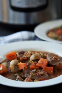 Spicy Instant Pot Beef and Lentil Stew