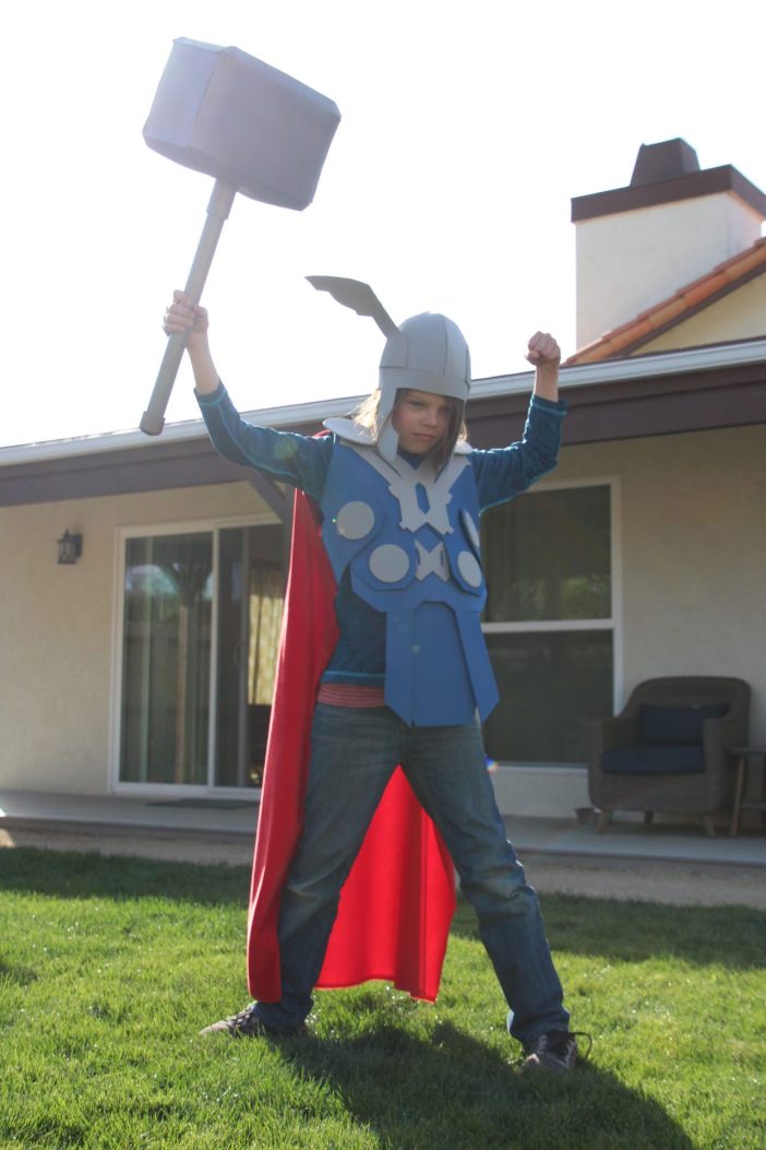 no sew diy Thor costume