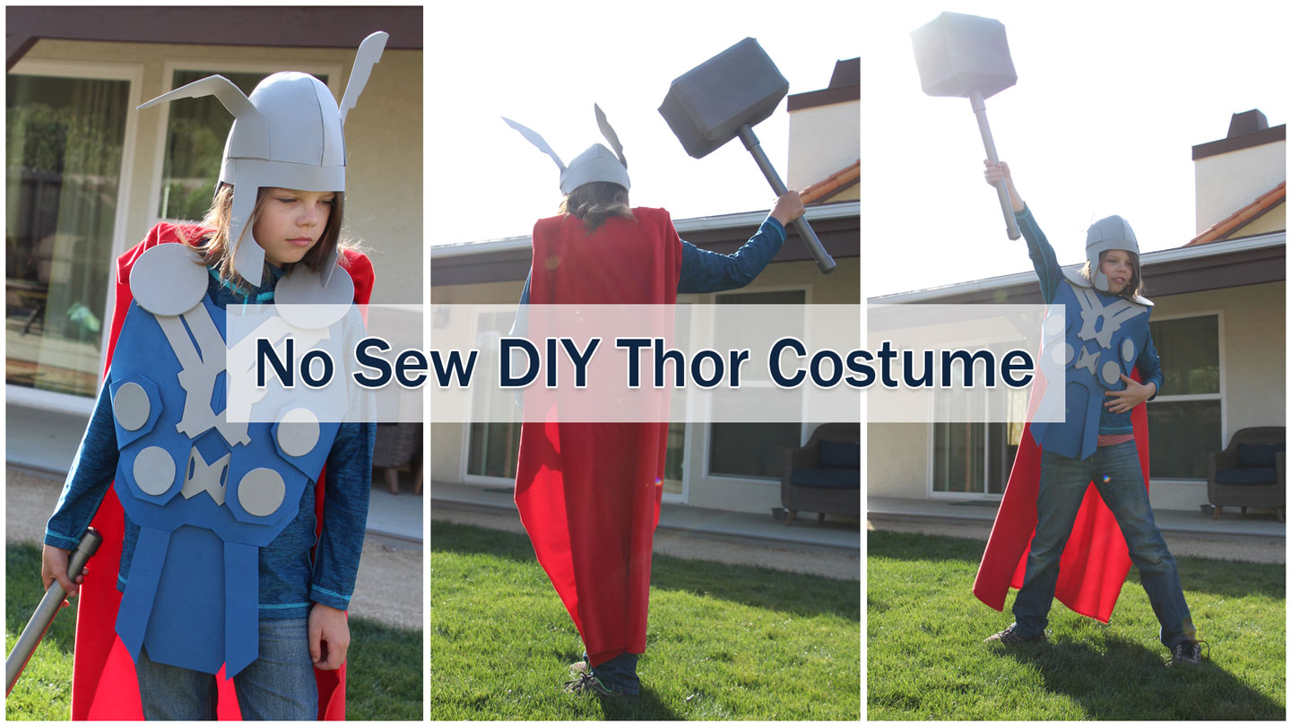 homemade thor costume for kids
