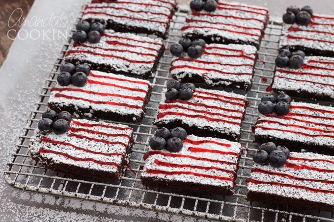 American Flag Brownies
