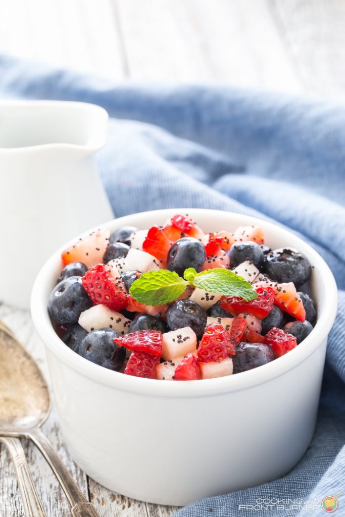 Patriotic Honey Poppy Seed Salad